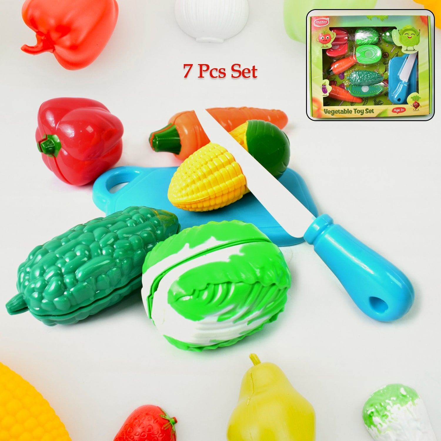 Realistic slice-able fruits and vegetables cut in 2 part play toy set Realistic slice-able fruits and vegetables cut in 2 part play toy set